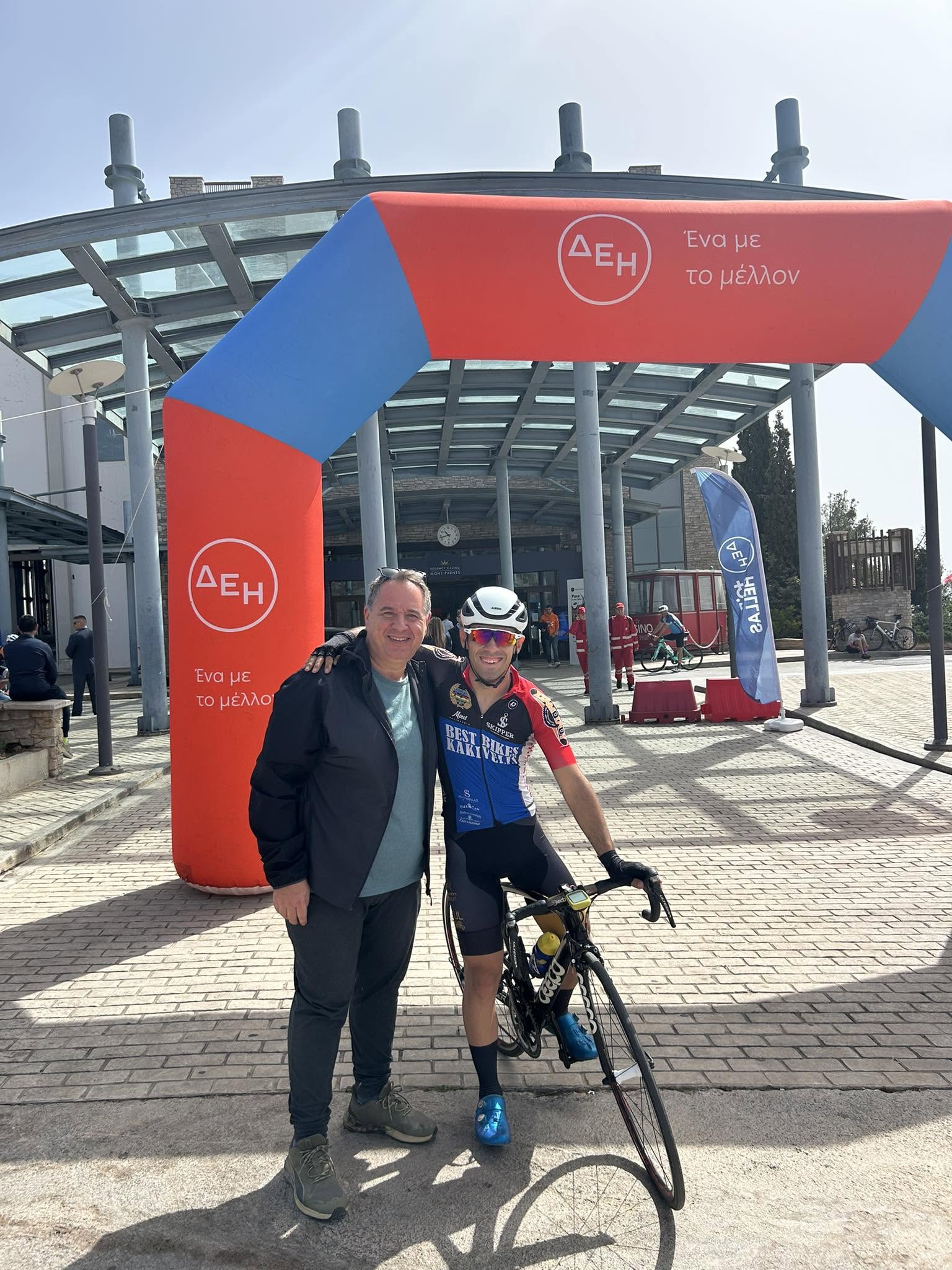 Στην αφετηρία του ΔΕΗ Tour of Hellas στην Πάρνηθα