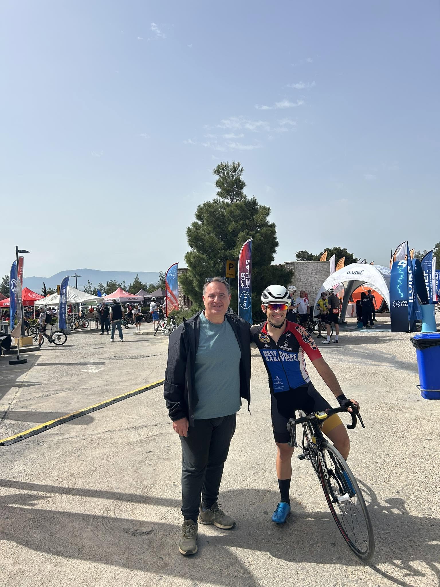 Στην αφετηρία του ΔΕΗ Tour of Hellas στην Πάρνηθα